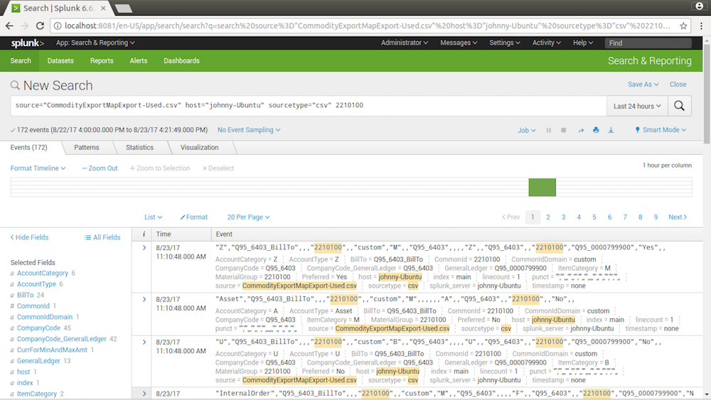 splunk spring boot