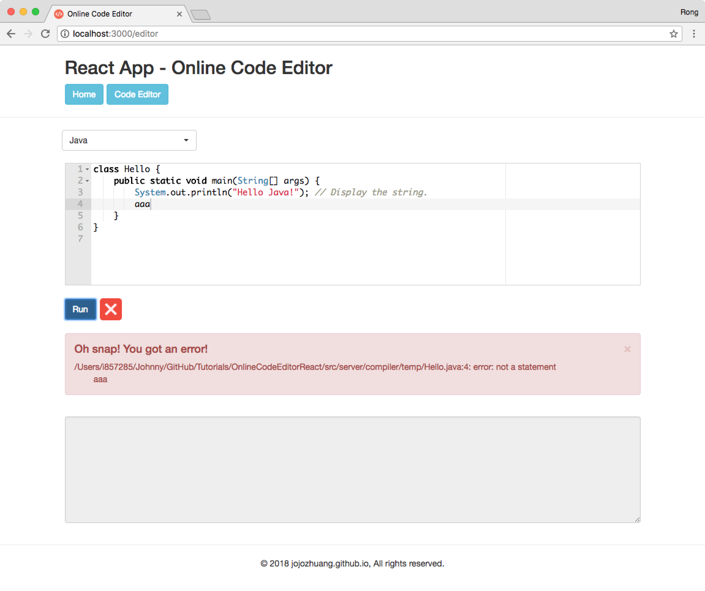 Building Online Code Editor With React And Express Jojozhuang Github Io
