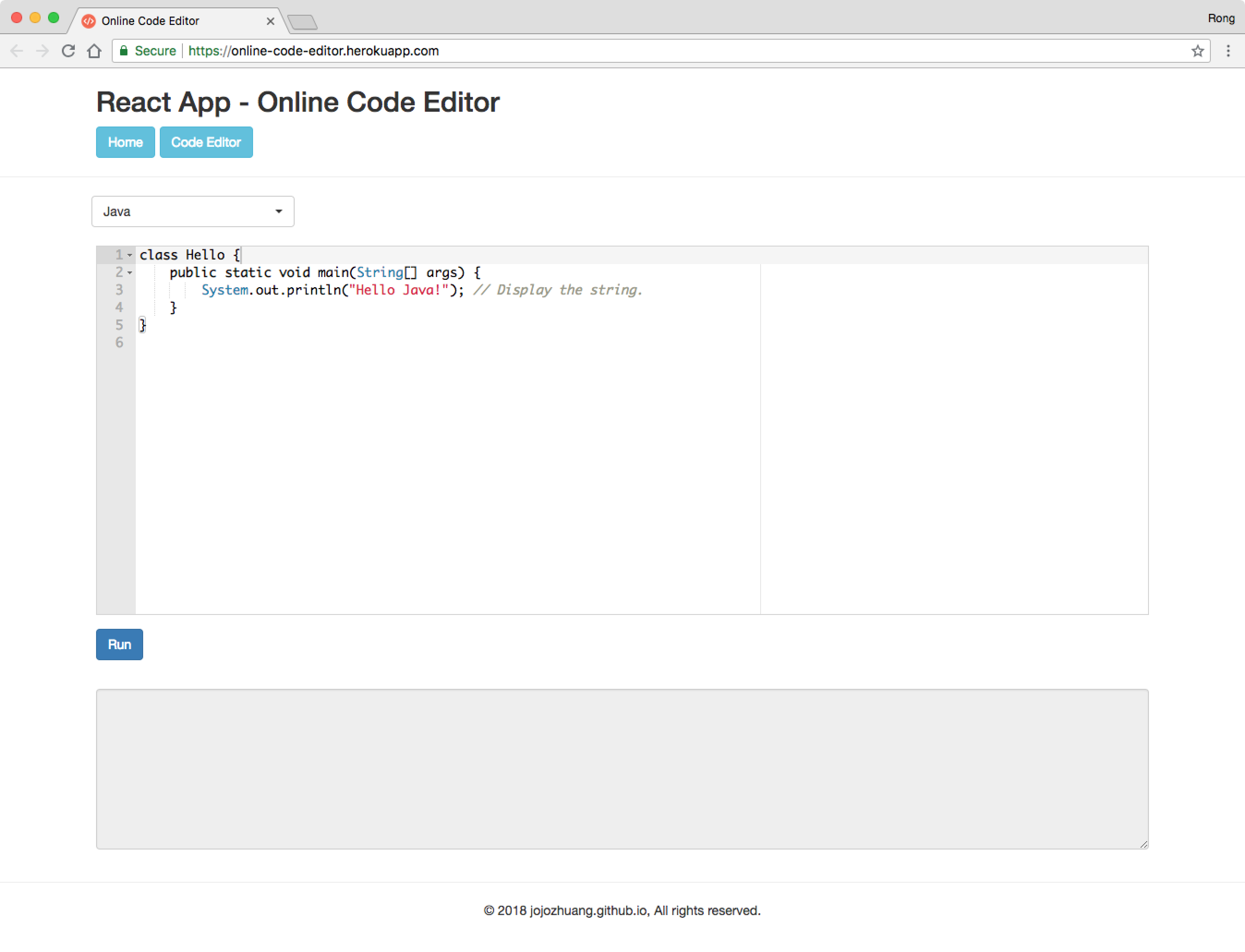 Code Editor React Jojozhuang Github Io