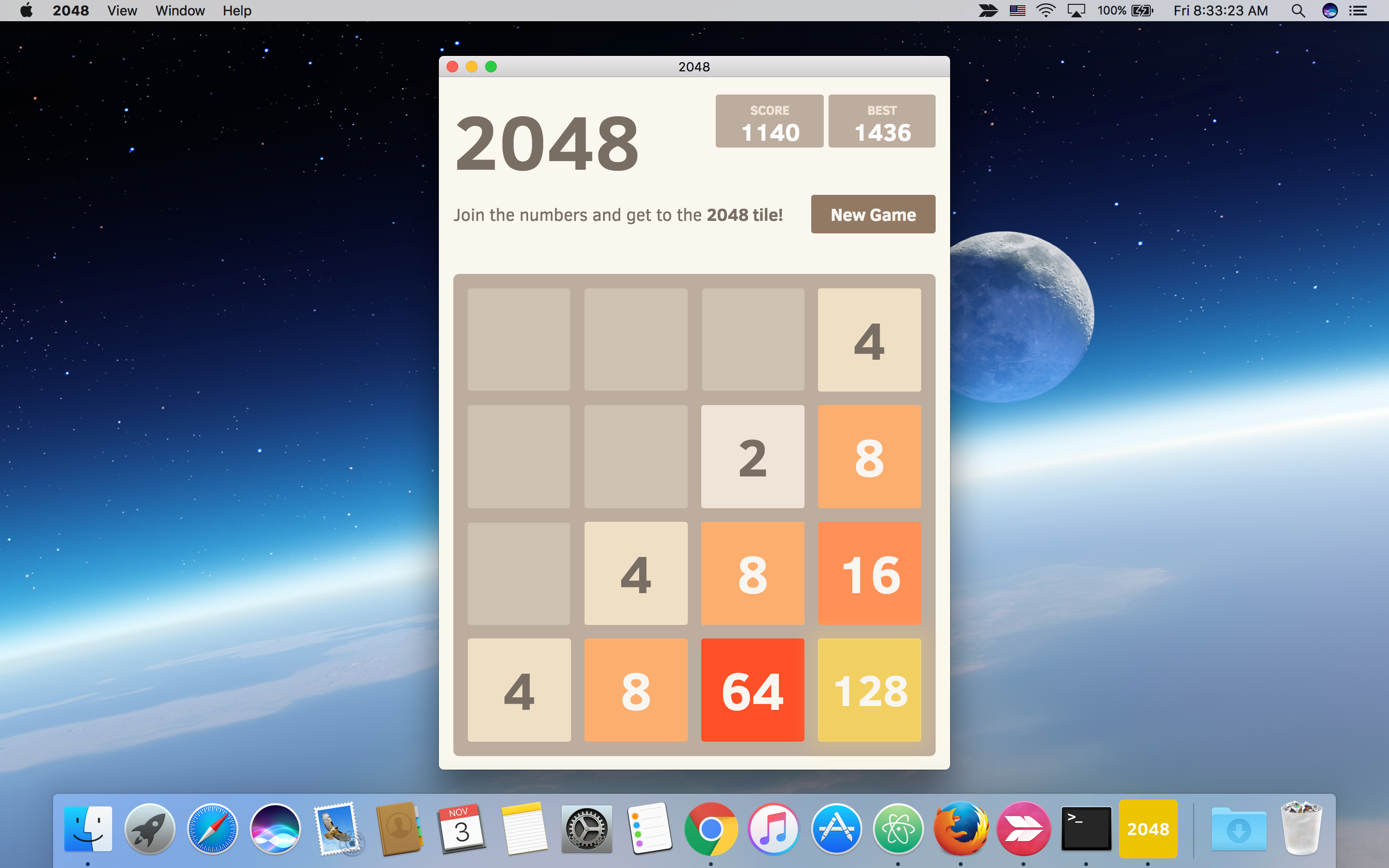 Game 2048(Electron) @ https://jojozhuang.github.io